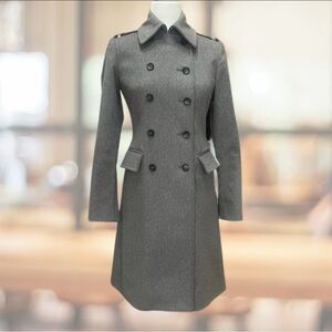 Vintage Unied Colors Of Benetton Charcoal Trench Coat